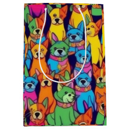 Niedliche Hunde Mittlere Geschenktüte