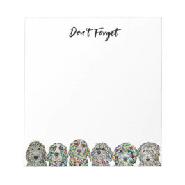 Niedliche Hunde Notepad Notizblock