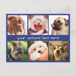 Niedliche Hunde oder IHRE Fotos Postkarte
