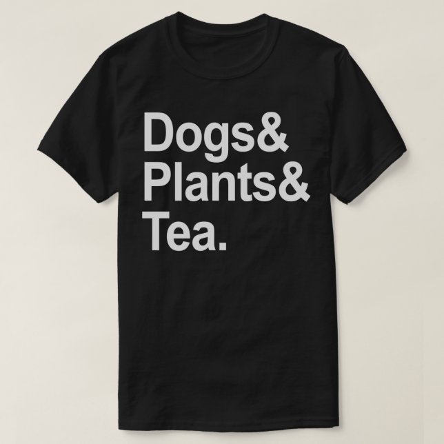 Niedliche Hunde Pflanze und Tee (Design vorne)
