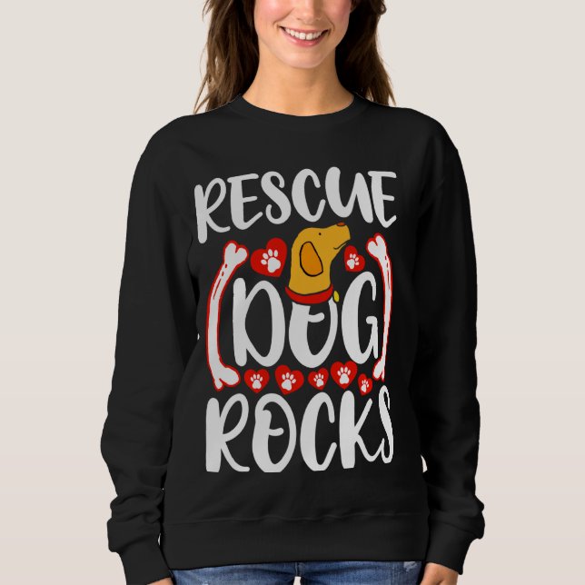 Niedliche Hunde retten Sweatshirt (Vorderseite)