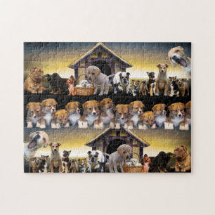 Niedliche Hunde Tiersonde Puzzle