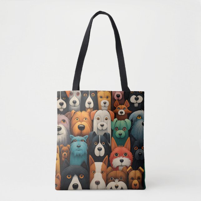 niedliche Hunde Tote Bag (Vorderseite)