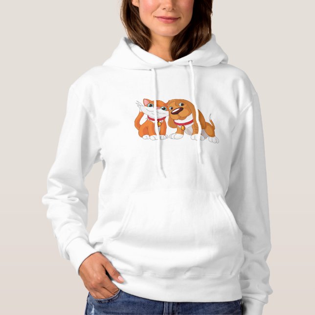 Niedliche Hunde und Katzen Frauen Hoodie (Vorderseite)