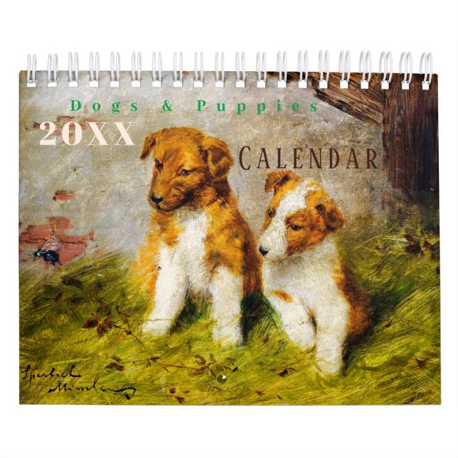 Niedliche Hunde und Welpen Kalender (Titelbild)