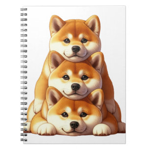 NIEDLICHE HUNDE VON SHIBA INU PUPPY NOTIZBLOCK