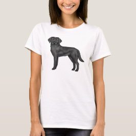 Niedliche Hundebilddarstellung für Schwarze Labrad T-Shirt