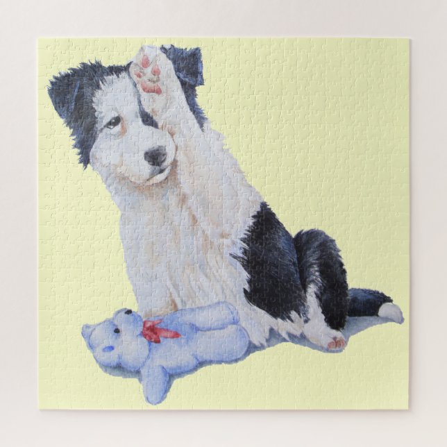 Niedliche Hundebranche Puzzle (Vertikal)