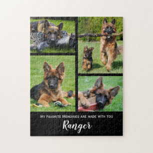 Niedliche Hundefoto-Collage - Personalisiertes Fot Puzzle