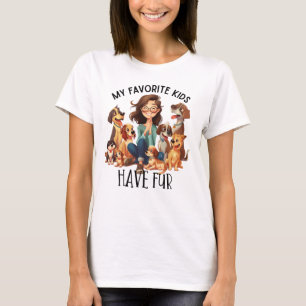 Niedliche Hundefreunde Wortkunst T-Shirt