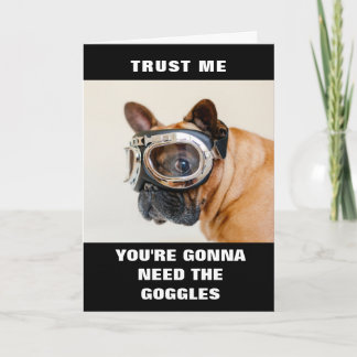 Niedliche Hundejubiläumskarte/Altersvorsorge/Glück Karte