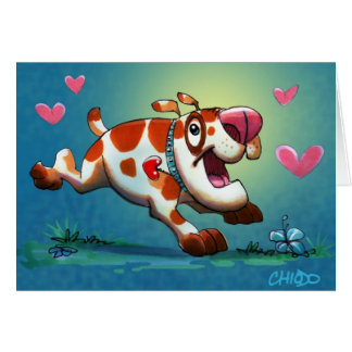 Niedliche Hundekarte