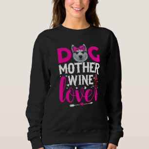 Niedliche Hundelmutter Sibirischer Husky-Hund Mutt Sweatshirt