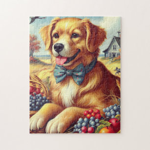 Niedliche Hundemalerei Puzzle