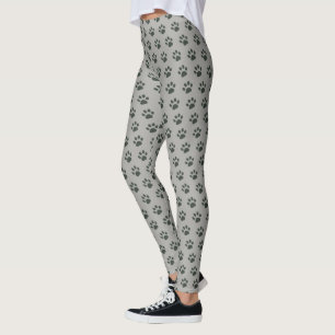 Niedliche Hundepackungen grau Leggings