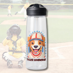 Niedliche Hundeschenke für Baseball-Spieler Liebes Trinkflasche