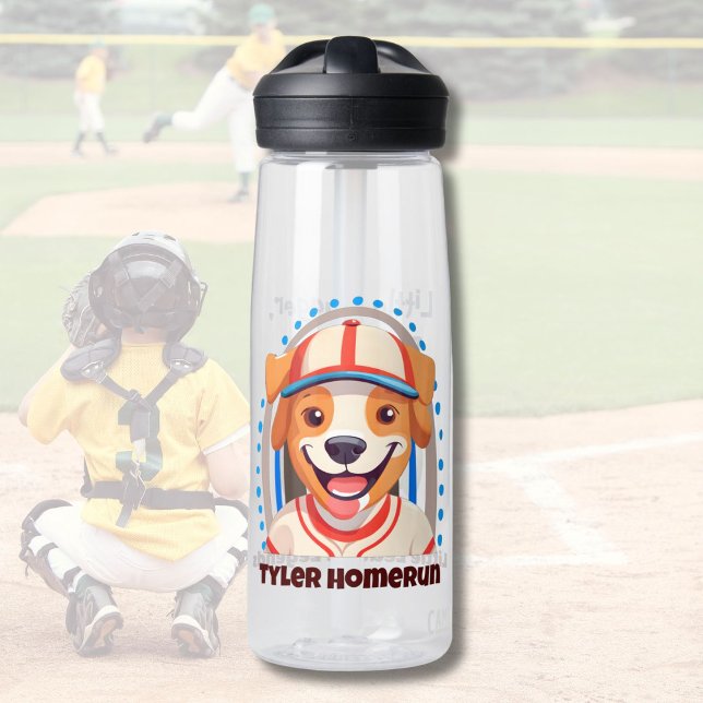 Niedliche Hundeschenke für Baseball-Spieler Liebes Trinkflasche (Cute Dog Gifts for Baseball Players Lovers Boys)