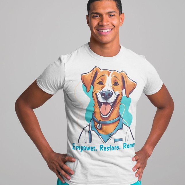 Niedliche Hundeschenke für Physiotherapeuten Ärzte T-Shirt (Cute Dog Gifts for Physical Therapists Doctors)