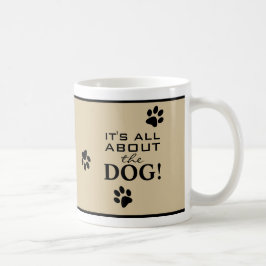Niedliche Hundeschlittenpaw Drucktypografie Funny Kaffeetasse