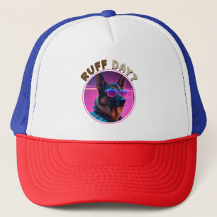Niedliche Hundeshirt Funny Dog T-Shirt Hunde-M Truckerkappe
