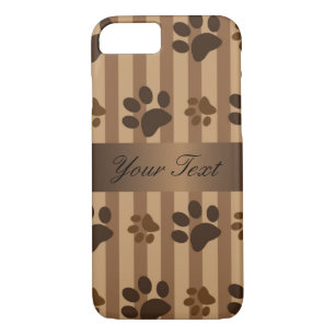 Niedliche Hundetatze druckt Brown iPhone 7 Kasten Case-Mate iPhone Hülle