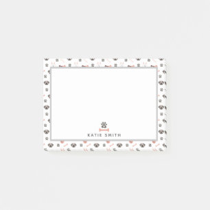 Niedliche Hundezucht Post-it Klebezettel