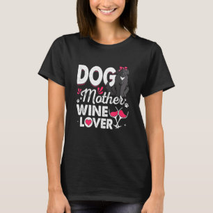 Niedliche Hundin Mutter Wein Neufundland Hundetag T-Shirt