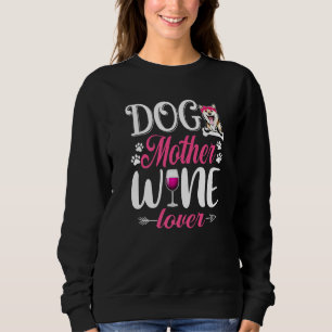 Niedliche Hundmutter Wine Shiba Inu Hunde Mutterta Sweatshirt