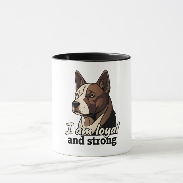 Niedliche Hundserkennung | Personalisierter Pet Lo Tasse (Zentrum)