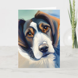 Niedliche Hundskizze für den Spaß am Geburtstag Karte
