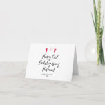 Niedliche Husband Happy Birthday Card mit Herz Karte<br><div class="desc">Dieser niedliche Happy First Birthday als My Husband Card ist ein lustiger Weg,  um deinen neuen Hubby's Geburtstag zu feiern!</div>