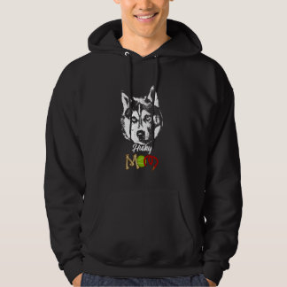 Niedliche Husky-Mama Hoodie