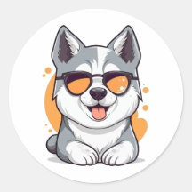 Niedliche Husky-Sonnenbrille