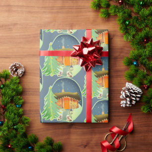 Niedliche Hütte Geschenkpapier