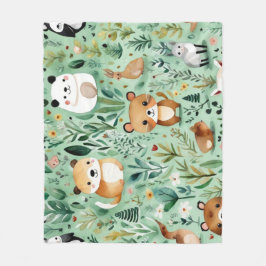 Niedliche Hütte Kern-Grünfeld Magnetische Rahmen Fleecedecke