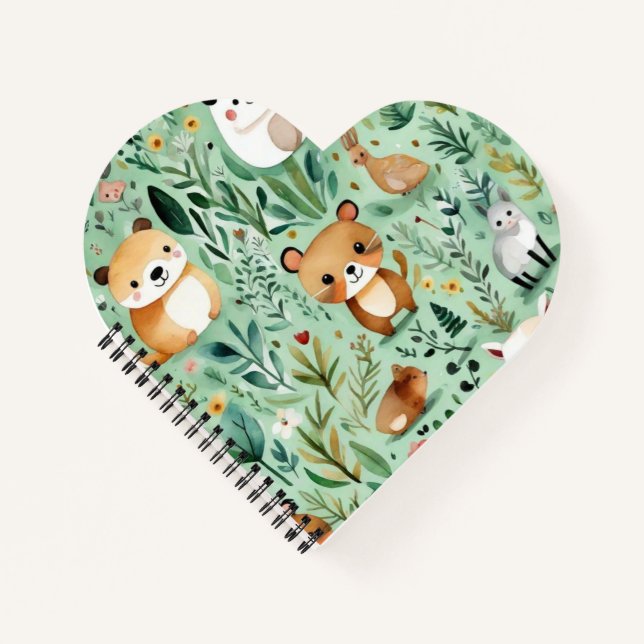 Niedliche Hütte Kern-Grünfeld Magnetische Rahmen Notizbuch (Vorderseite)