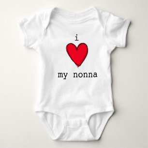 Niedliche i-Liebe meine nonna Babyraupe Baby Strampler
