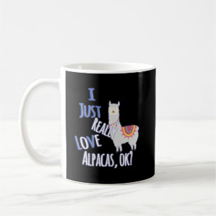 Niedliche ich einfach nur wirklich Alpacas Liebe,  Kaffeetasse