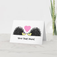 Niedliche Igel in der Liebe