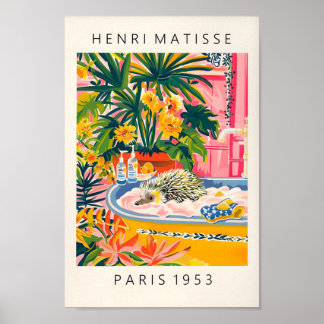 Niedliche Igel Kunstdrucke, Maximalistische Dekora Poster