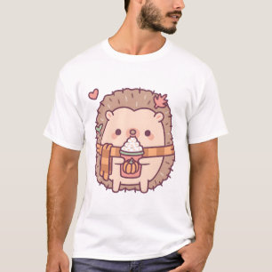Niedliche Igel Lieben Pumpkin GewürzLatte T-Shirt