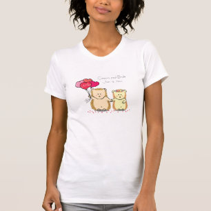 Niedliche Igel mit Ballonen, eben verheiratete T-Shirt