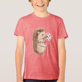 Niedliche Igelherzen Liebe Tri-Blend Shirt