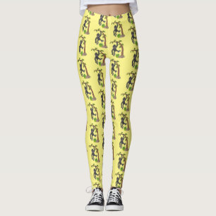 Niedliche Illustration des Baby Gorilla Cartoon Leggings