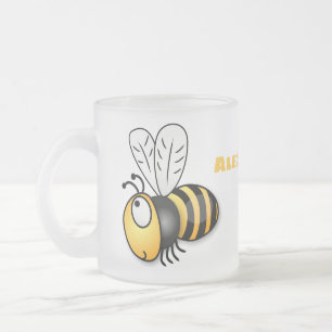 Niedliche Illustration des beglückten Cartoon Mattglastasse