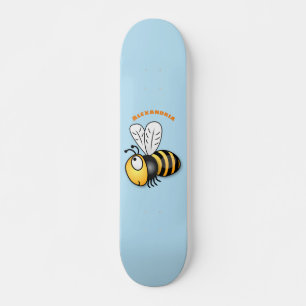 Niedliche Illustration des beglückten Cartoon Skateboard