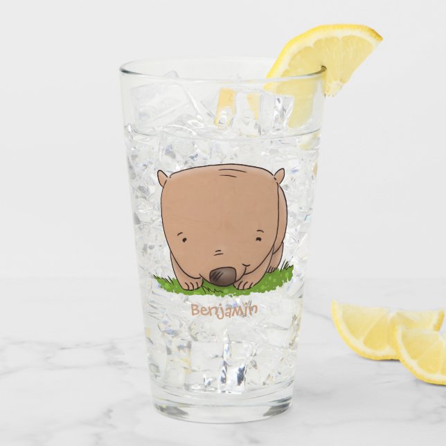 Niedliche Illustration des Cartoon Glas (Rückseite Ice)