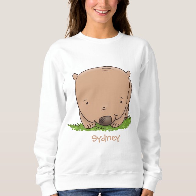 Niedliche Illustration des Cartoon Sweatshirt (Vorderseite)