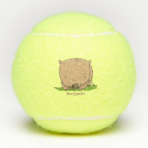Niedliche Illustration des Cartoon Tennisbälle