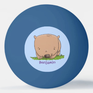 Niedliche Illustration des Cartoon Tischtennisball